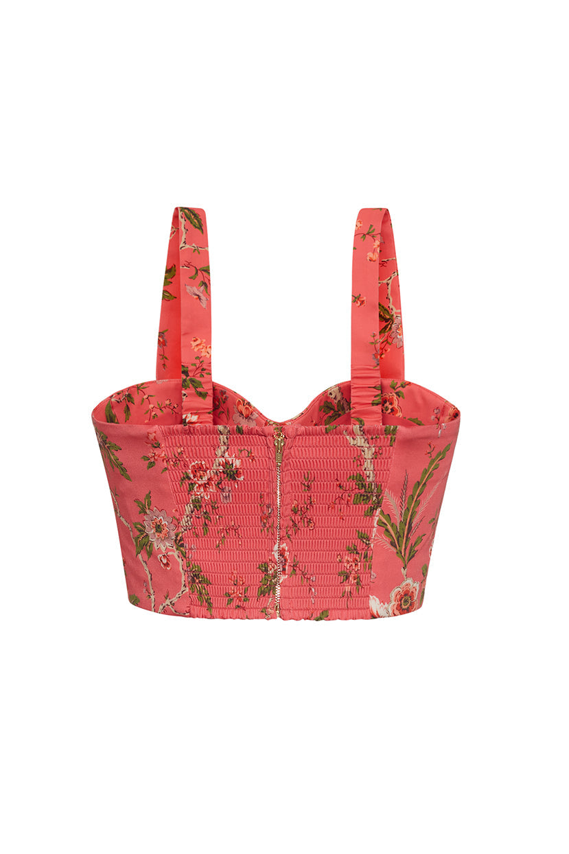 Claudine Top | Chintz Guava