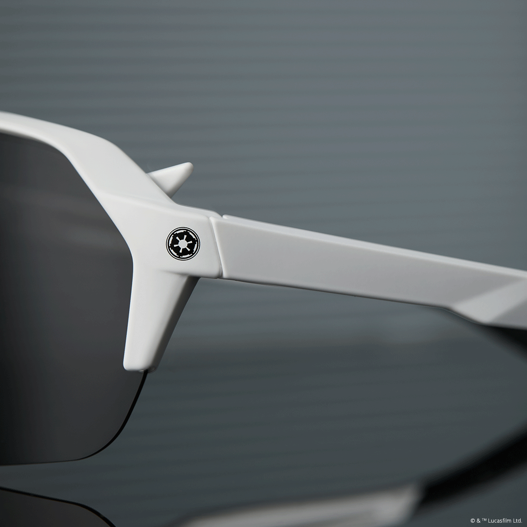 Unisex | Stormtrooper Sport Sunglasses | Galactic White | Category 3 Dark Grey Polarized Lenses