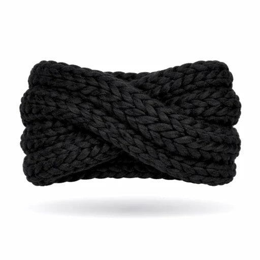 Lula Wool Knit Headband | Black