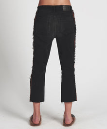 Hooligans Low Waist Relaxed Straight Leg Denim Jeans | Black Van