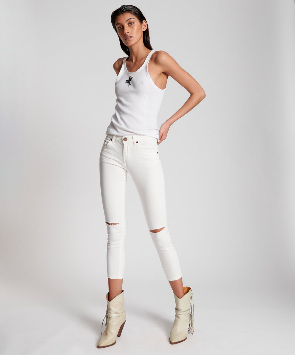 Freebirds Ii Low Waist Stretch Skinny Denim Jeans | True White