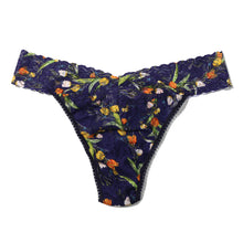 Signature Lace Original Rise Thong | Central Park (Navy)