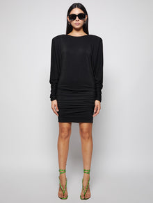 Alexandre Vauthier | Draped Lurex Mini Dress | Black