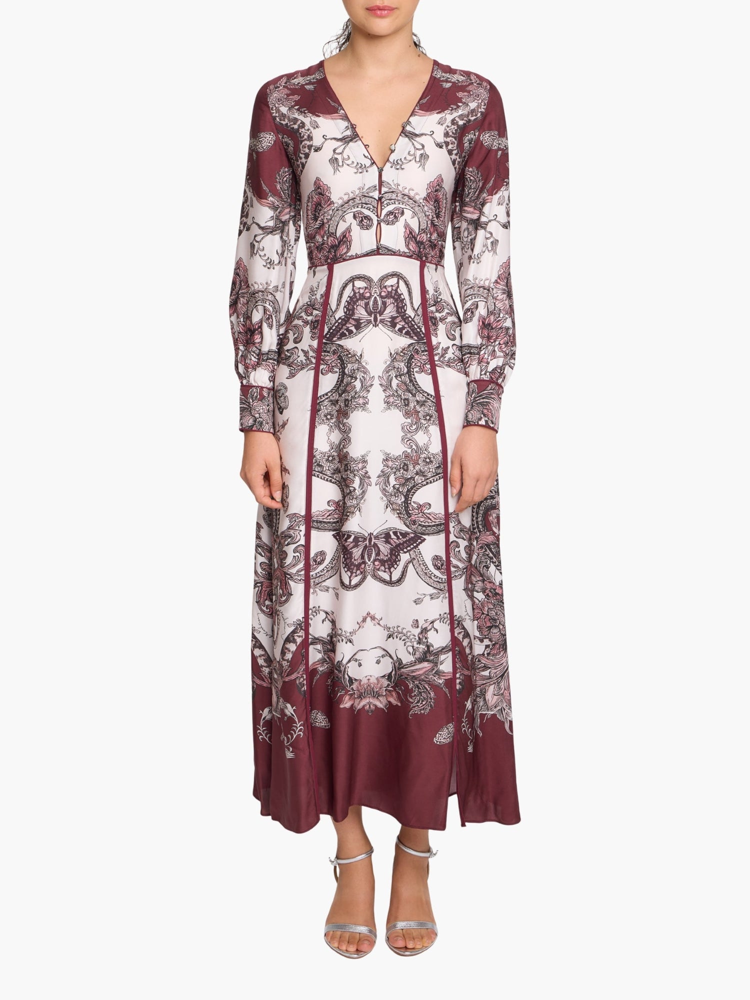 Garden of Eve Corded Twill Midi Dress | Blush Multi
