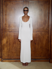 Ella Long Sleeve Dress | Snow Sequin