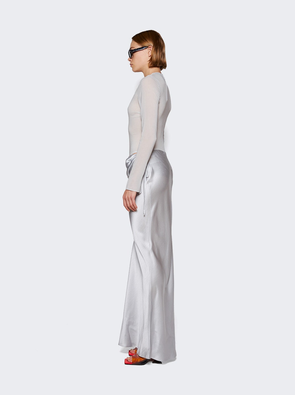 Women | Christopher Esber | Sheer Torso Dress | Silver