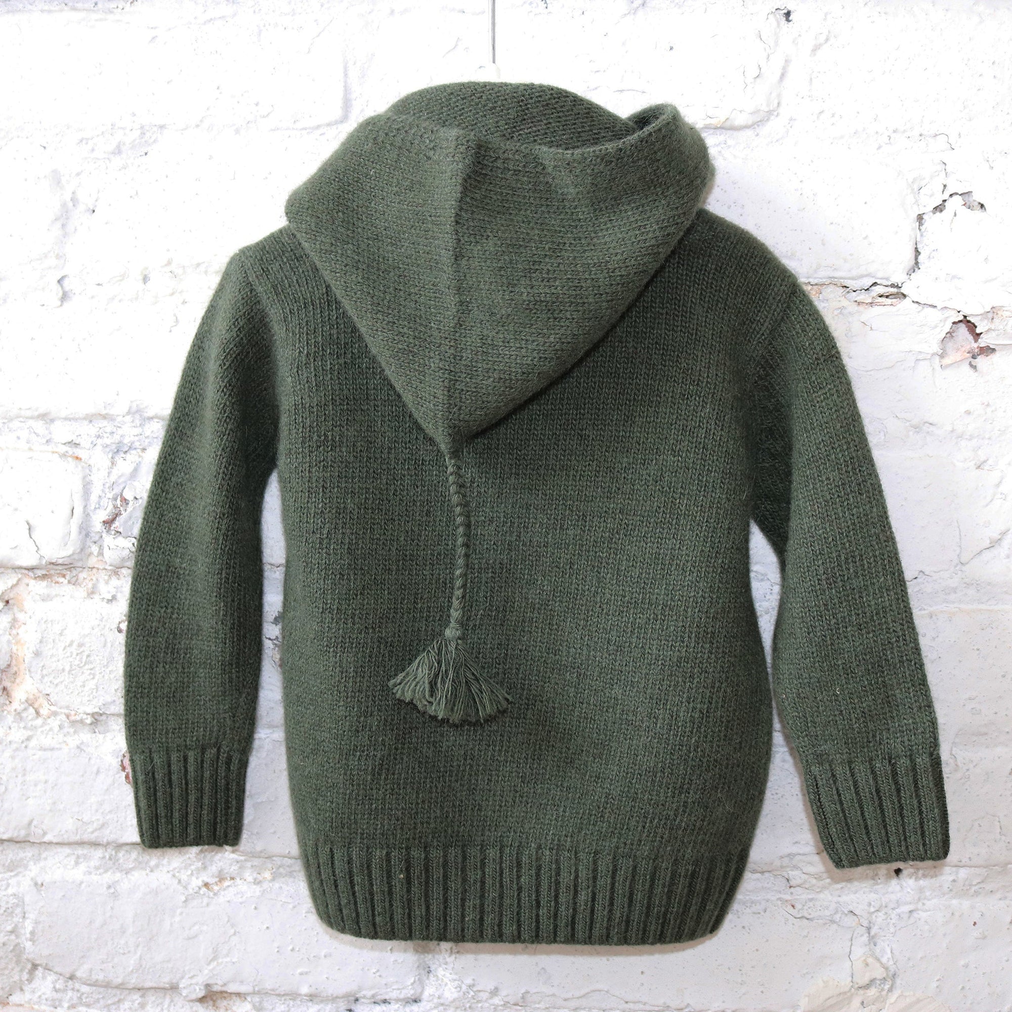 Baby Cashmere Hooded Sweater | Dark Green