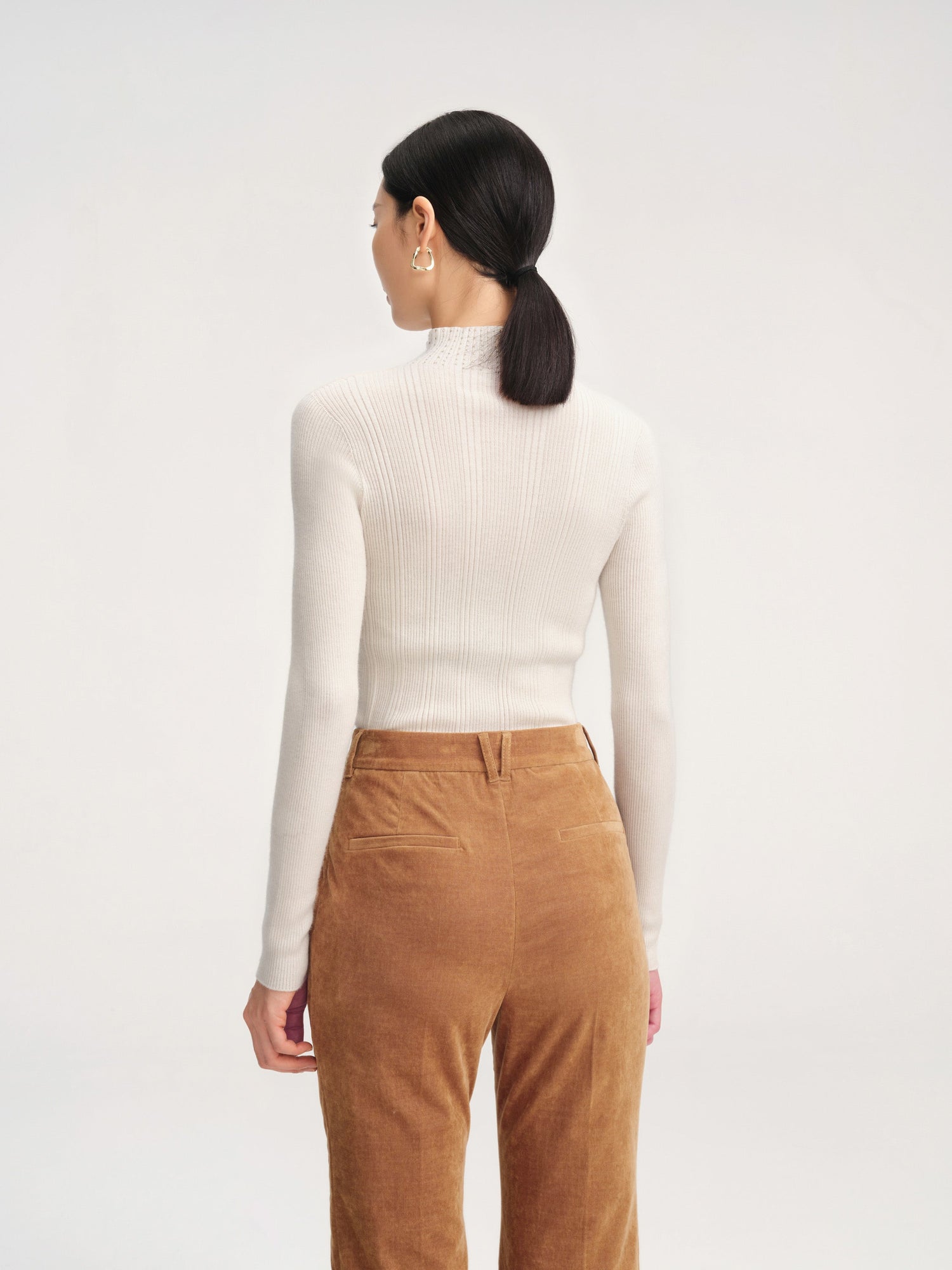 Straight Leg Pants | Cream