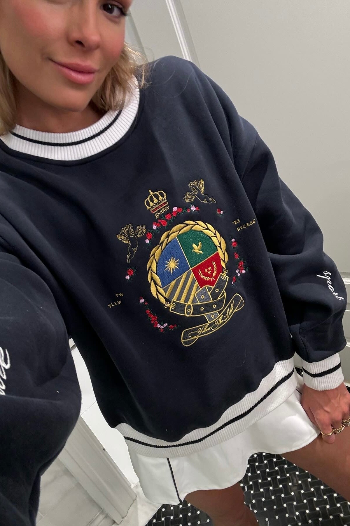 Herald Crest Sweatshirt | Navy