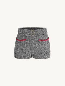 Cara Knitted Short | Black Melange