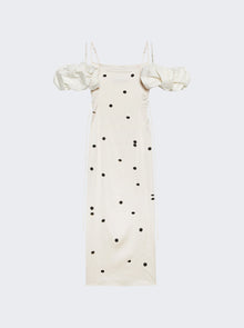 Women | Jacquemus | La Robe Choucho Dress | Off White & Black Dots