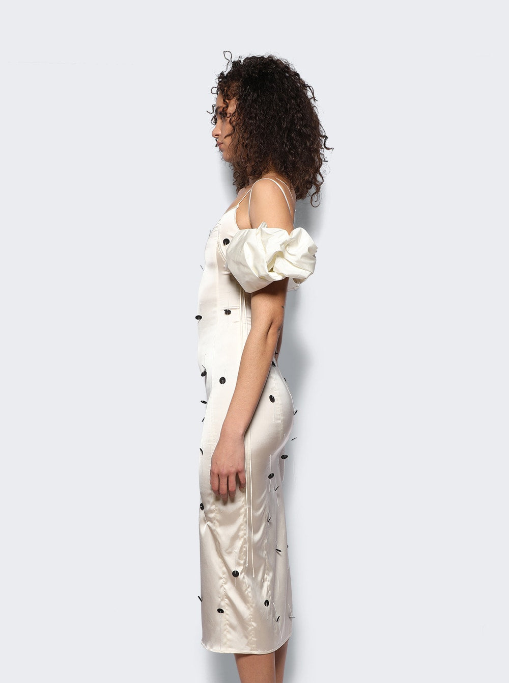 Women | Jacquemus | La Robe Choucho Dress | Off White & Black Dots