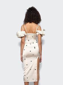 Women | Jacquemus | La Robe Choucho Dress | Off White & Black Dots