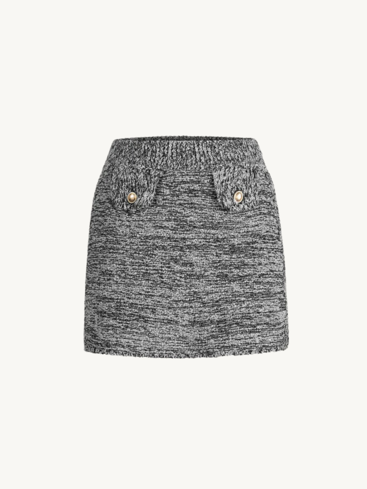 Morgan Mini Skirt | Black Melange