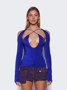 Women | The Attico | Zane Top Vivid Violet | Blue