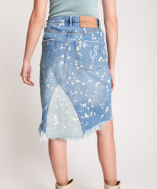 Trucker Trucker Mid Waist Denim Skirt | Royal Salt