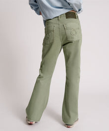 Charlie High Waist Flared Denim Jeans | Super Khaki