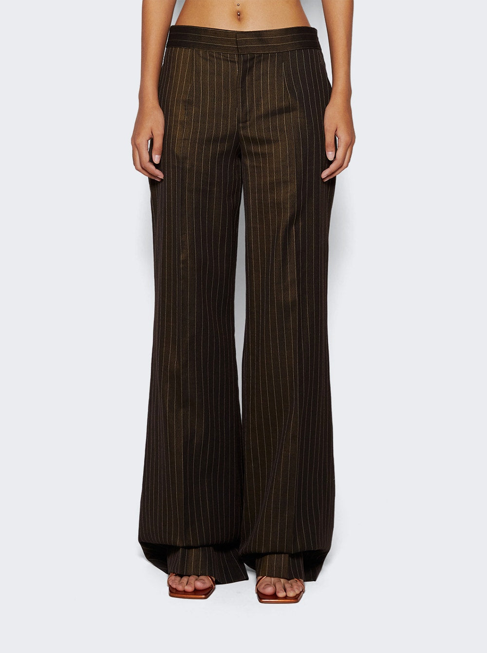 Women | Jean Paul Gaultier | Flare Trousers | Brown