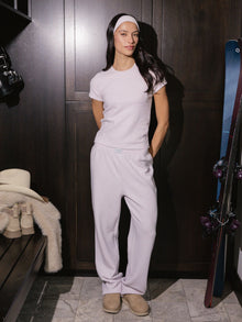 Waffle Boxer Pants | Lilac