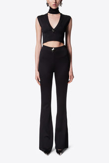 Star Stud Sleeveless Top | Black