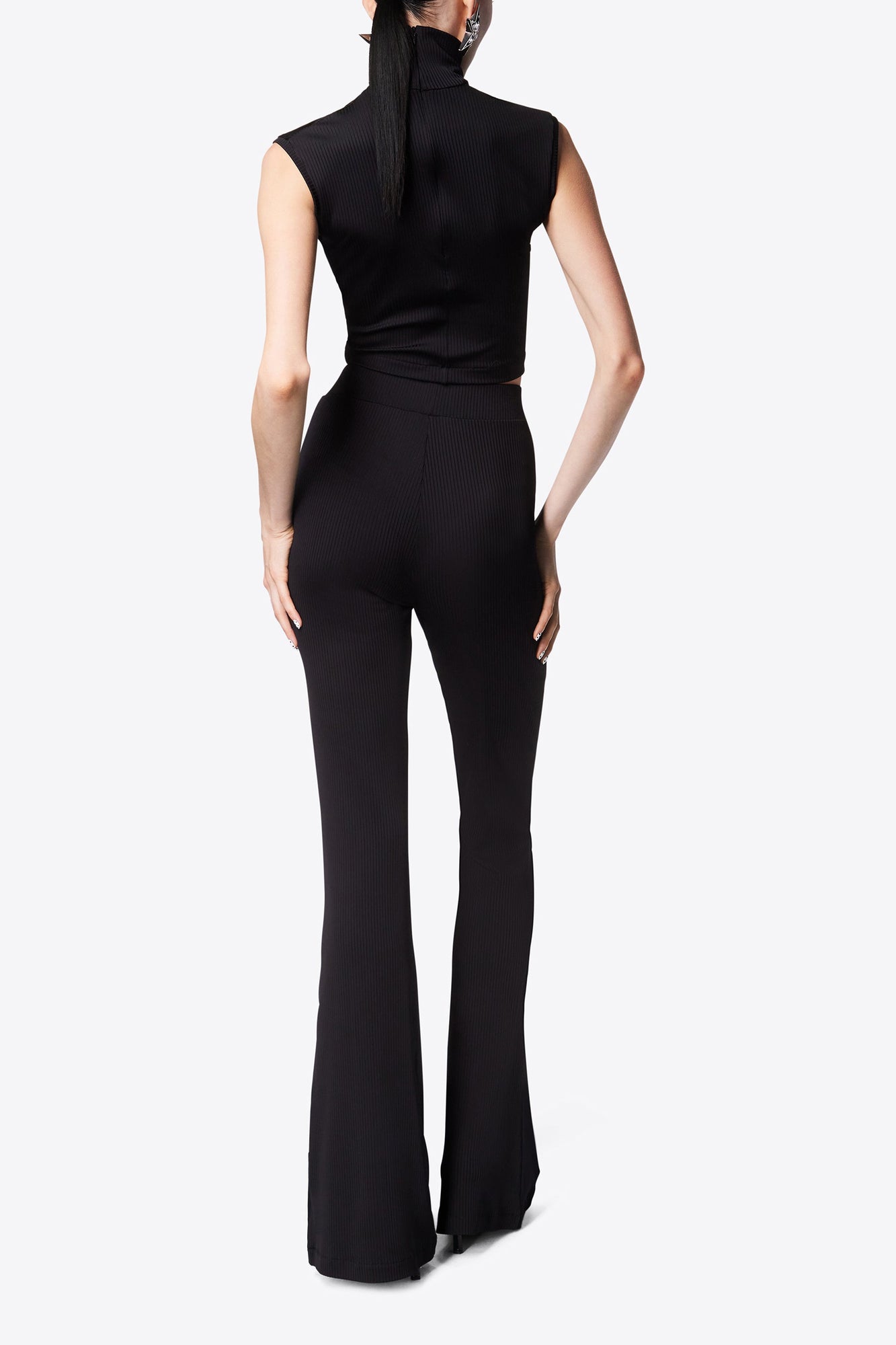 Star Stud Sleeveless Top | Black