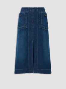 Fernanda Denim Skirt | Dark Indigo