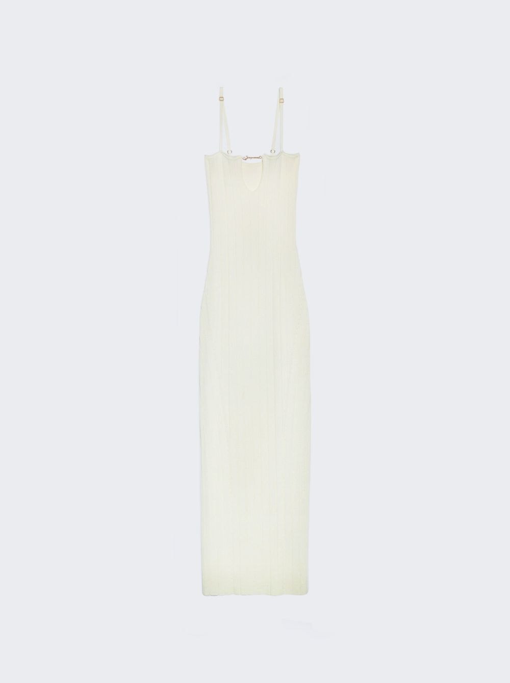 Women | Jacquemus | La Robe Sierra Bretelles Midi Dress Off | White
