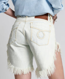 Frankies Low Waist Long Length Denim Shorts | Florence