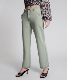 Ryders High Waist Wide Leg Jeans | Faded Khaki