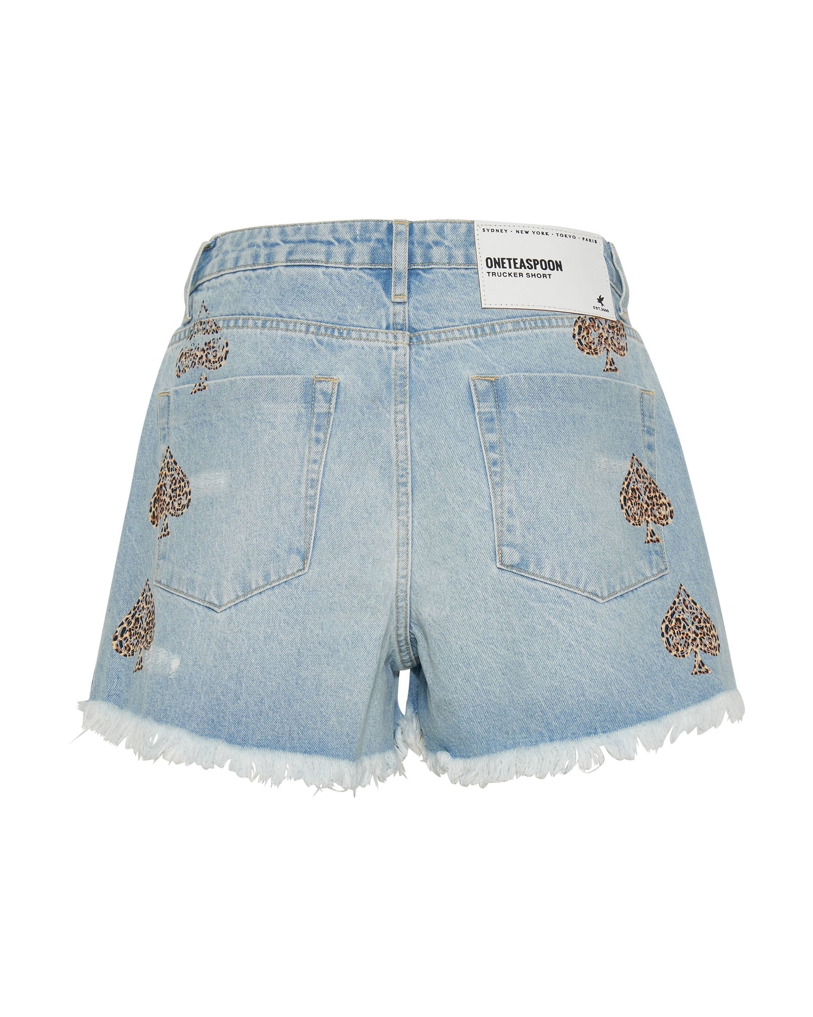 Truckers Mid Waist Relaxed Denim Shorts | Best Blue