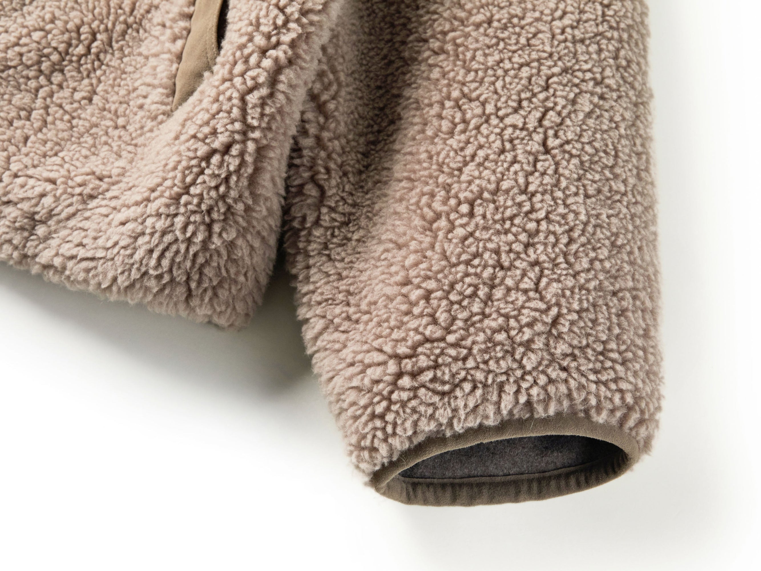 Wool Stand Collar Elegant Coat | Taupe
