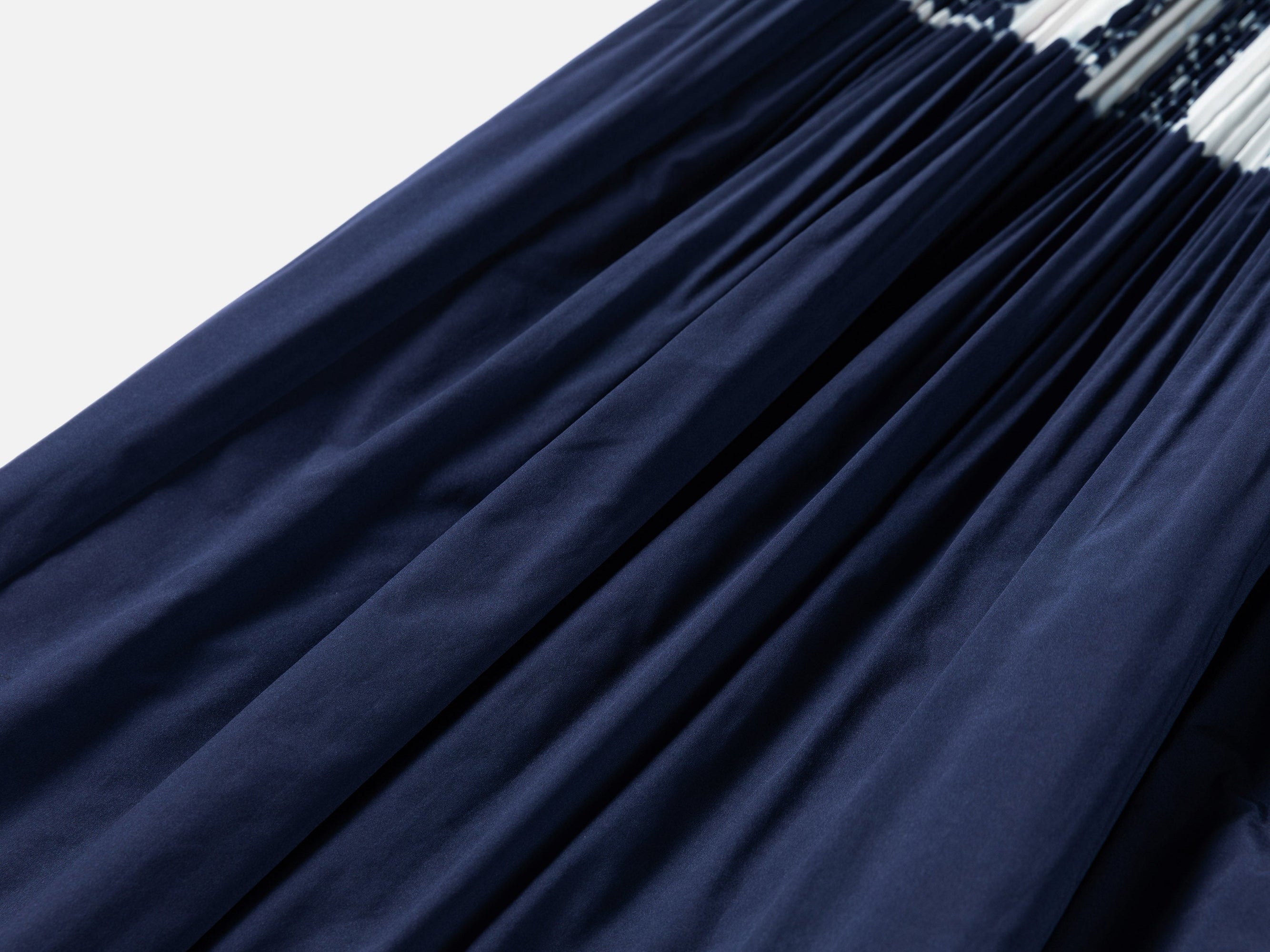 Ethnic Polyester Skirt | Navy