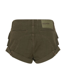 Cadet Bandits Low Waist Denim Shorts | Dark Khaki