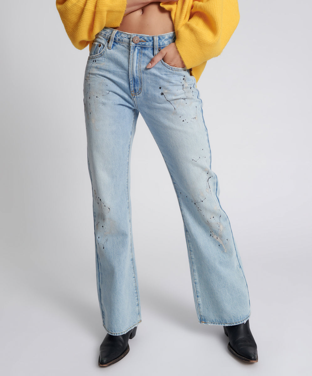 Charlie High Waist Slim Flared Denim Jeans | Fleetwood Artiste