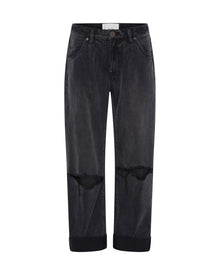 Smiths Low Waist Wide Leg Denim Jeans | Faded Black