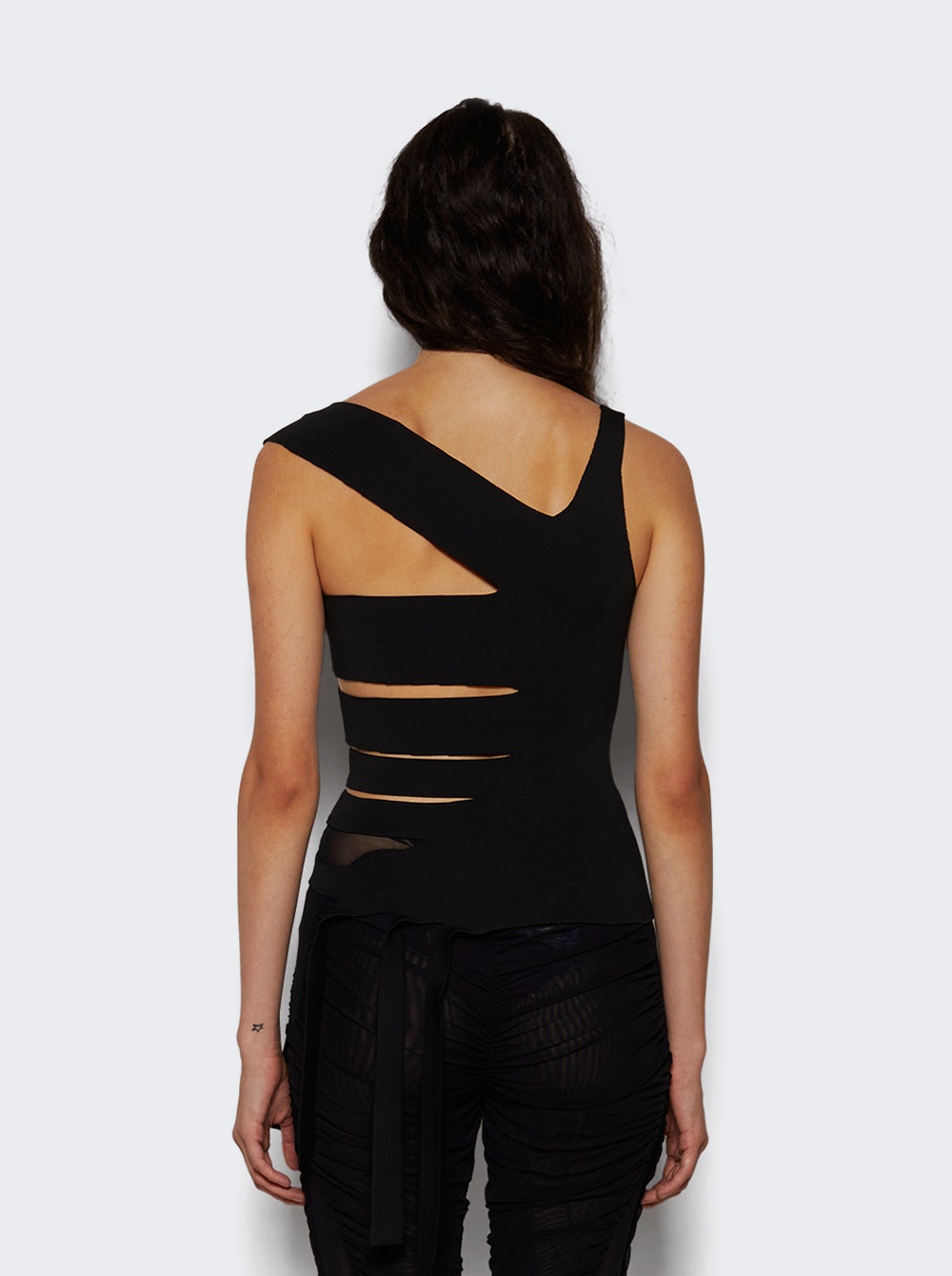 Women | Mugler | Bandage Knitted Top | Black