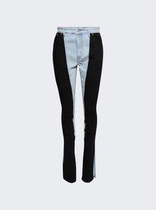 Women | Mugler | Bi-color Skinny Jeans Tokyo Blue & Black