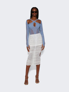 Women | Mugler | Draped Skirt | Warm White