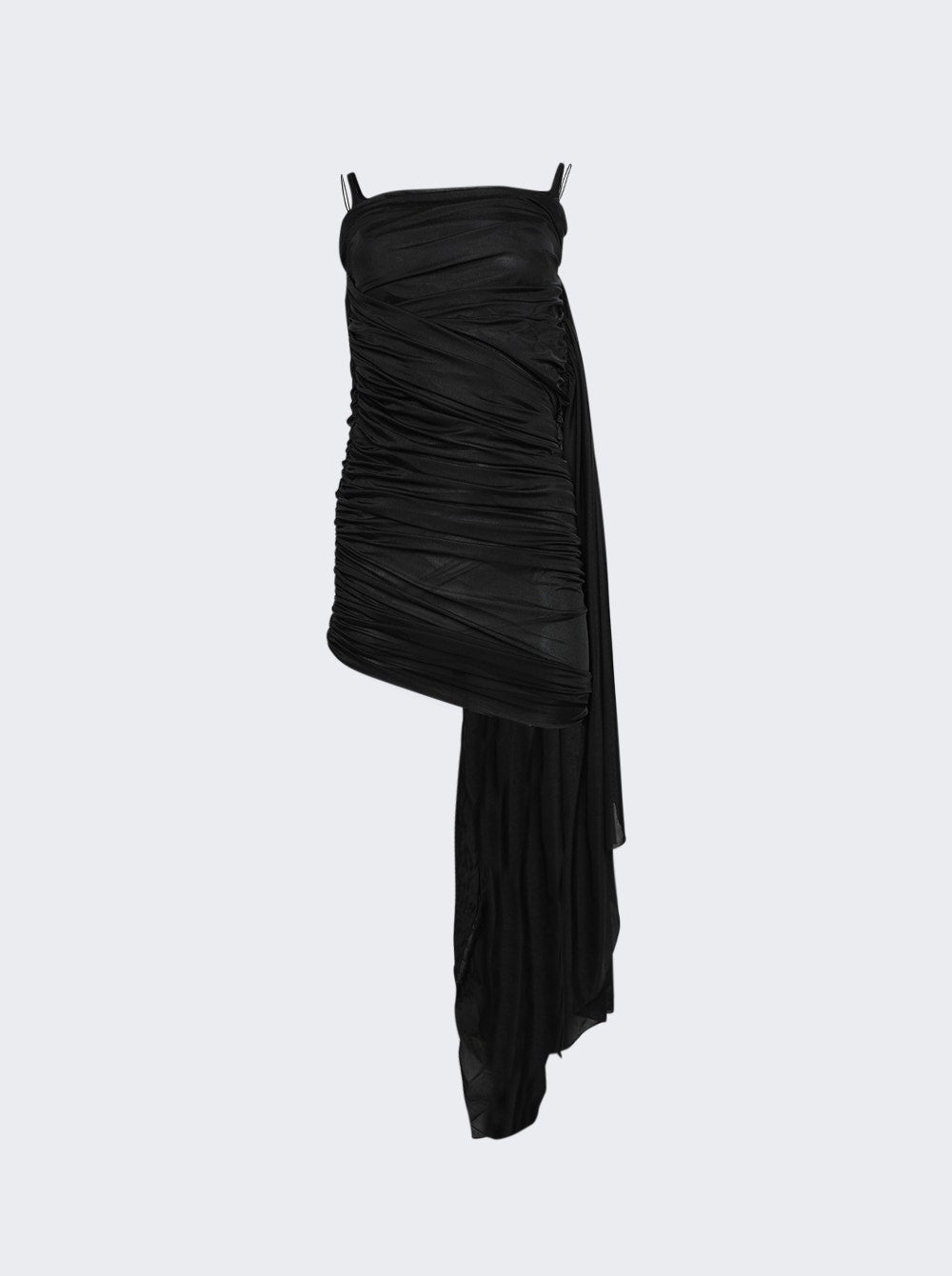 Women | Mugler | Ruched Mini Dress | Black