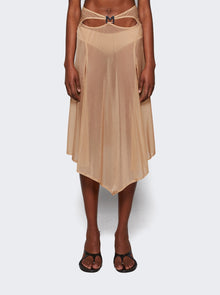 Women | Mugler | Cut-out Skirt | Tan