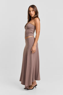 Lucinda Midi Skirt | Mushroom