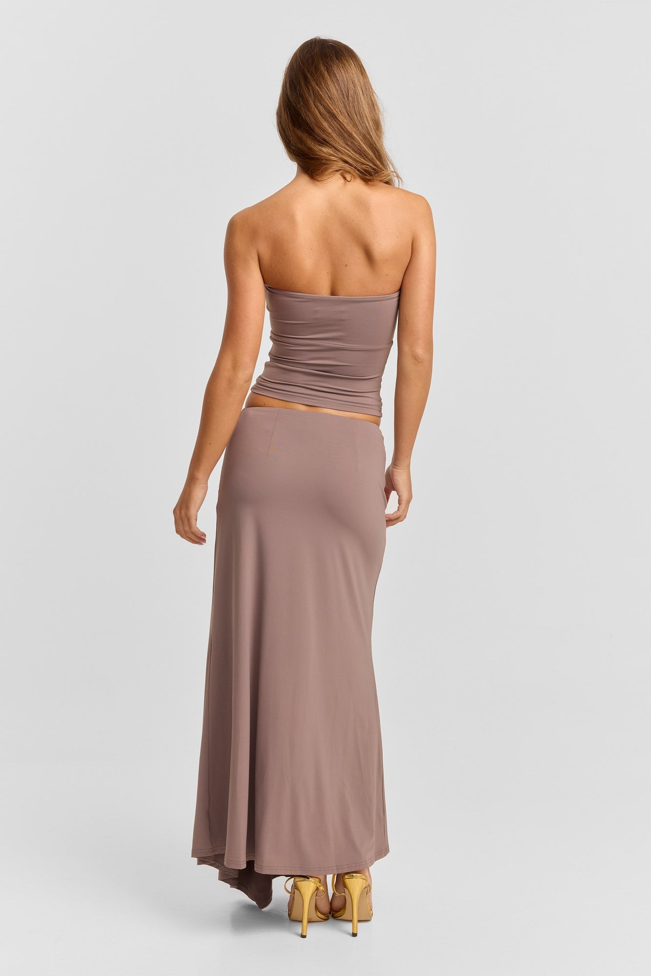 Lucinda Midi Skirt | Mushroom