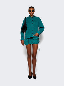 Women | The Attico | Fay Mini Skirt Teal