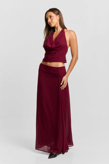 Seraphina Maxi Skirt | Red
