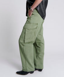 New Fiction Low Waist Wide Leg Cargo Denim Jeans | Khaki