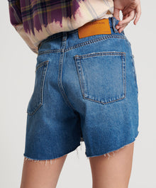 Legends High Waist Mom Fit Denim Shorts | Bay Blue