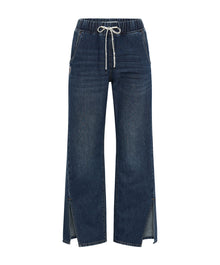 Roadhouse Wide Leg Drawstring Denim Jeans | Royal Blue