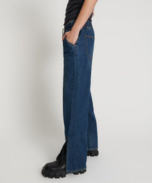 Roadhouse Wide Leg Drawstring Denim Jeans | Royal Blue