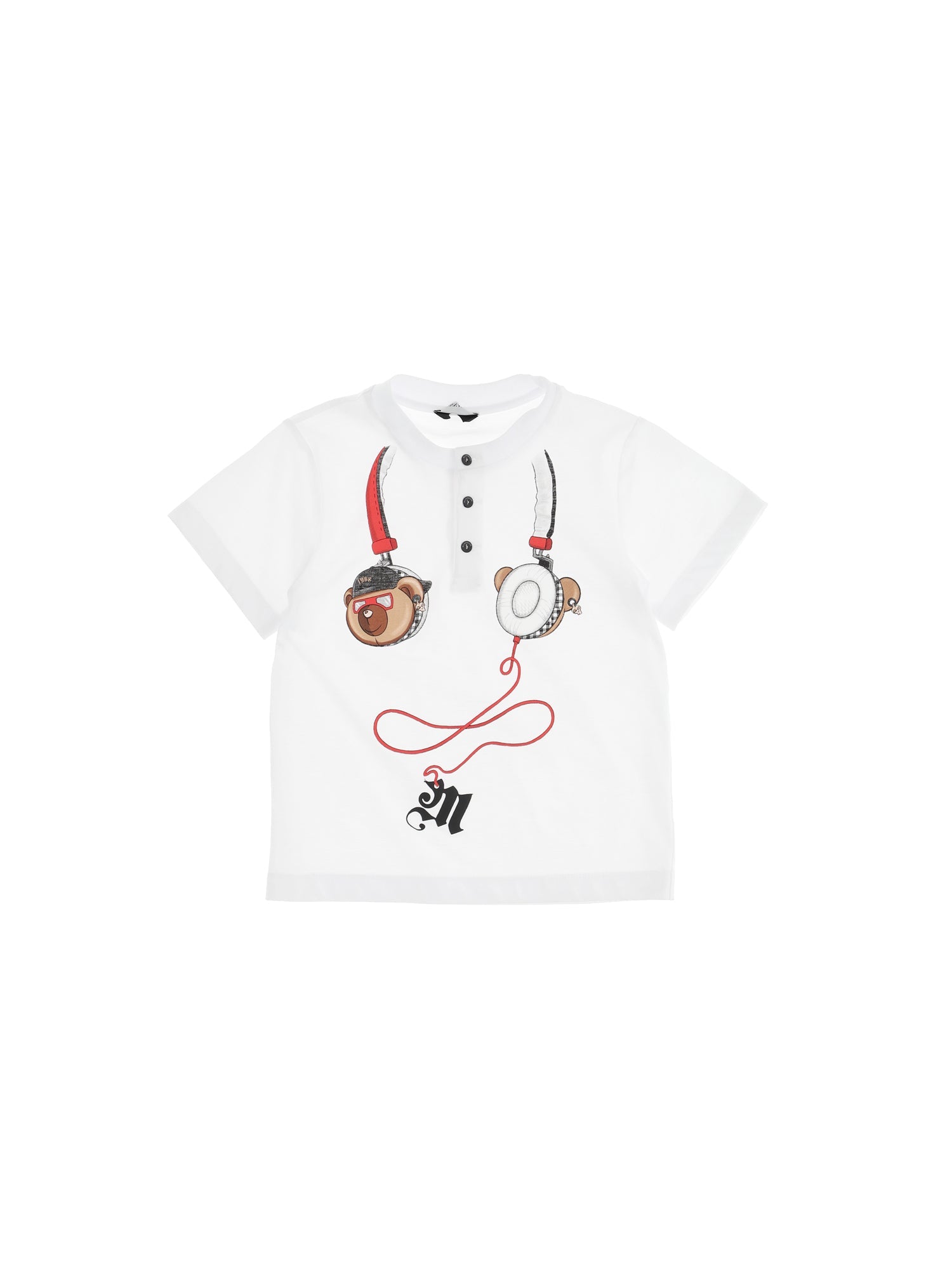Boys | Headphone Print Jersey T-Shirt | White
