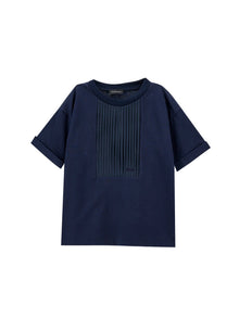 Boys | T-Shirt With Plastron | Dark Blue